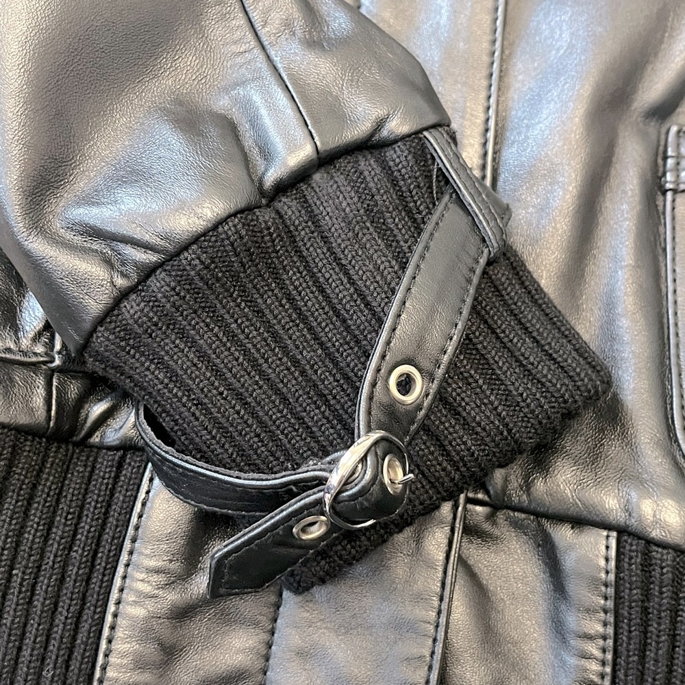 Women's bebe leather rider's jacket size S - Picture 3 of 5